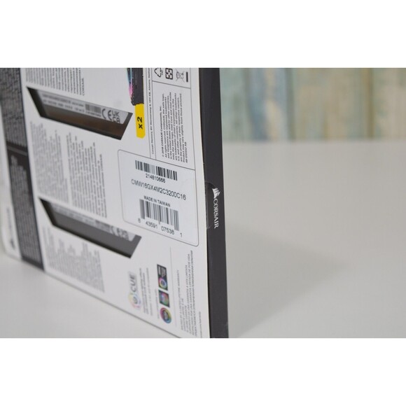 Corsair 3200 MHz RGB 16GB DDR4 SDRAM - Black CMW16GX4M2C3200C16 - Picture 7 of 7